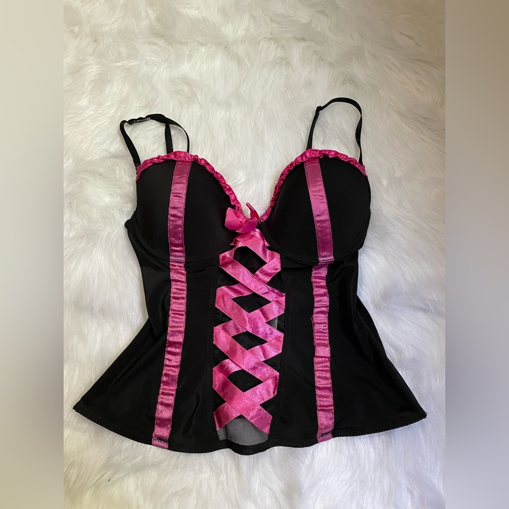 Black and Pink Corset